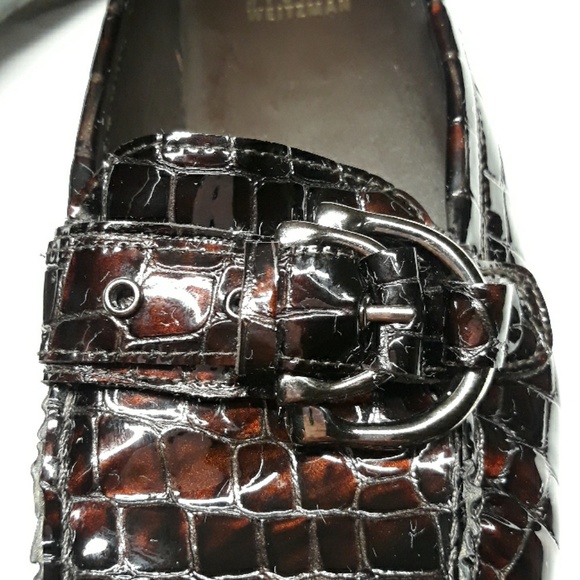 Stuart Weitzman  Patent Croc Print Driving Loafer - Picture 7 of 7